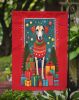 Azawakh Hound Holiday Christmas Garden Flag Mailbox Flag Decorative Yard Flag Banner Outside Patio Artwork Yard Flower Beds, Garden Size, Multicolor