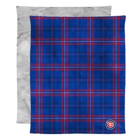 Cubs OFFICIAL MLB Micro Mink Faux Fur Throw Blanket; 48" x 60"