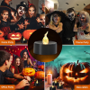 Halloween Decoration Candles Light 12-Pack ,Black Tears LED Candle Tea Light