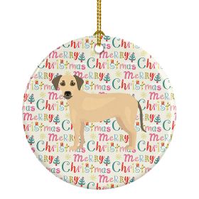 Sato Dog Merry Christmas Ceramic Ornament Christmas Tree Hanging Decorations for Home Christmas Holiday, Party, Gift, 3 in, Multicolor