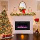 30-Inch Recessed Ultra Thin Electric Fireplace Heater with Glass Appearance