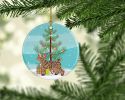 NEW Pixie Bob Cat Christmas Ceramic Ornament Christmas Tree Hanging Decorations for Home Christmas Holiday, Party, Gift, 3 in, Multicolor