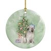 Briard #2 Christmas Presents and Tree Ceramic Ornament Christmas Tree Hanging Decorations for Home Christmas Holiday, Party, Gift, 3 in, Multicolor