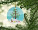 NEW Bambino Cat Christmas Ceramic Ornament Christmas Tree Hanging Decorations for Home Christmas Holiday, Party, Gift, 3 in, Multicolor