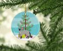 NEW Balinese Cat Christmas Ceramic Ornament Christmas Tree Hanging Decorations for Home Christmas Holiday, Party, Gift, 3 in, Multicolor