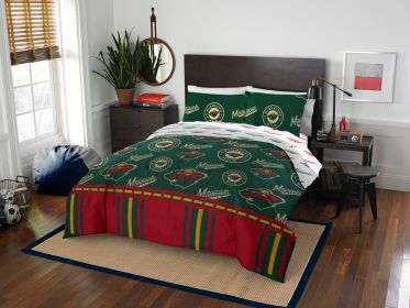 Minnesota Wild OFFICIAL NHL Queen Bed In Bag Set