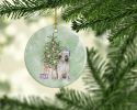 Briard #2 Christmas Presents and Tree Ceramic Ornament Christmas Tree Hanging Decorations for Home Christmas Holiday, Party, Gift, 3 in, Multicolor