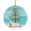 NEW Bambino Cat Christmas Ceramic Ornament Christmas Tree Hanging Decorations for Home Christmas Holiday, Party, Gift, 3 in, Multicolor