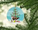 NEW Cymric Cat Christmas Ceramic Ornament Christmas Tree Hanging Decorations for Home Christmas Holiday, Party, Gift, 3 in, Multicolor