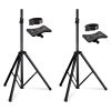 5 Core Speaker Stand Tripod Floor Tall Pair Adjustable Up to 72 Inch DJ Studio Monitor Stands Pole Mount  - SS ECO 2PK WoB