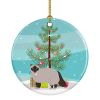 NEW Birman Cat Christmas Ceramic Ornament Christmas Tree Hanging Decorations for Home Christmas Holiday, Party, Gift, 3 in, Multicolor