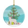 NEW Aphrodite Giant Cat Christmas Ceramic Ornament Christmas Tree Hanging Decorations for Home Christmas Holiday, Party, Gift, 3 in, Multicolor