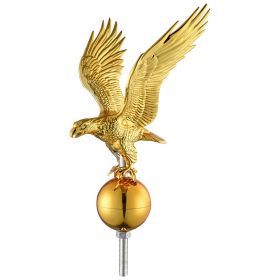 Plastic Eagle Flagpole Head (Color: As Picture)