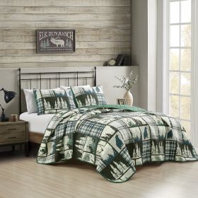 Wild And Free 3 piece bedspread (size: king)