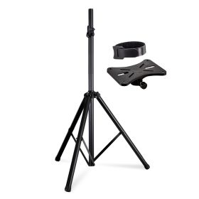 5 Core Speaker Stand Tripod Floor Tall Adjustable Up to 72 Inch DJ Studio Monitor Stands Pole Mount -- SS ECO 1PK WoB (Color: Black)