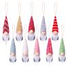 Hanging Christmas Faceless Gnome Plush Ornament Kids Room Home Decoration Doll 5-pc Set